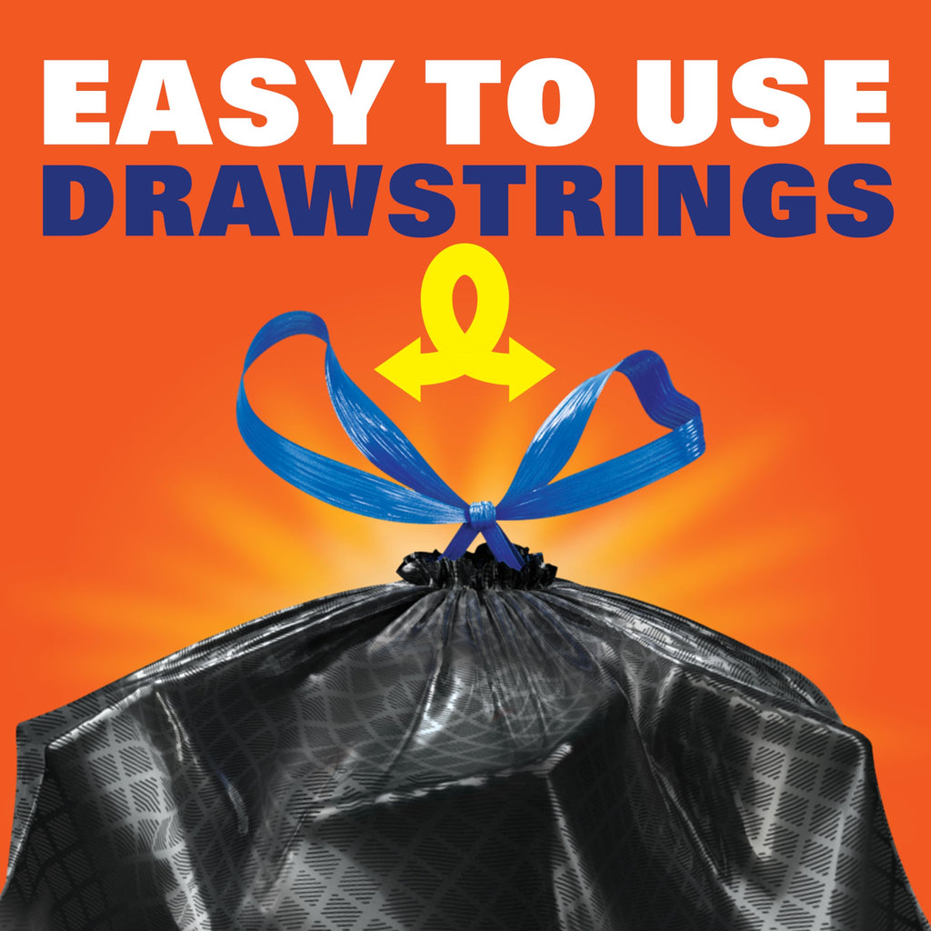 13 Gal Black Kitchen Trash Bags 80ct I76564