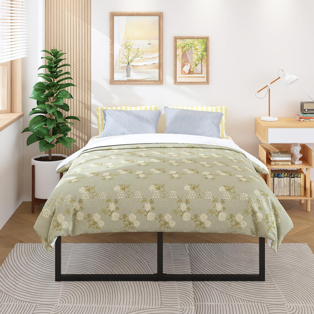 Queen Bed Frame 18 Inch with Steel Slat Support G667
