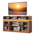 Brown TV Stand with LED S202