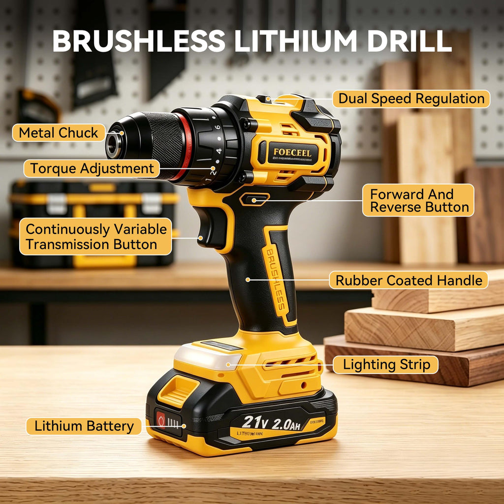 21V Brushless Cordless Drill Set B705182