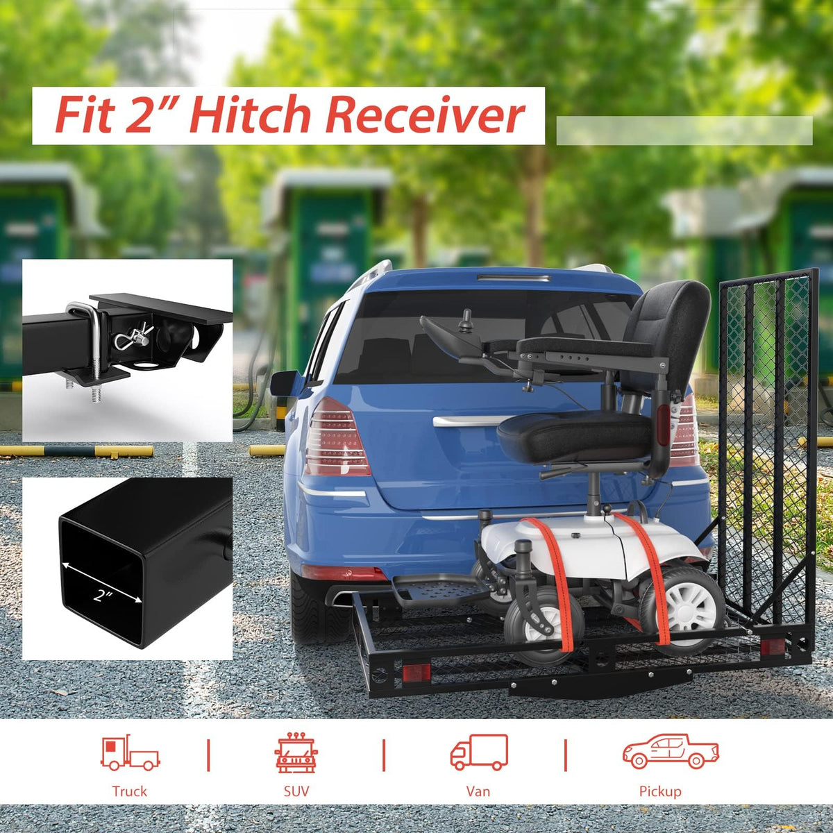 Hitch Cargo Carrier with Ramp R225402