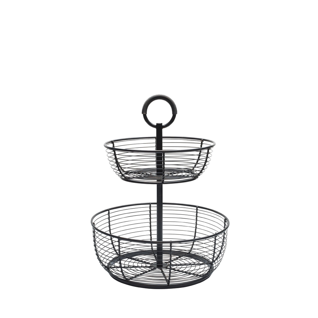 3-Tier Metal Floor Standing Fruit Storage Basket U324283