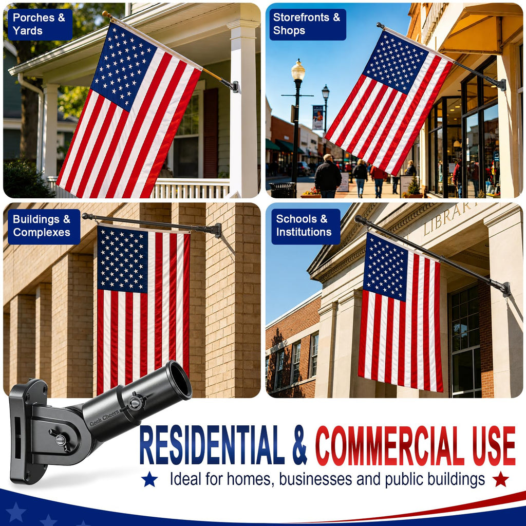 Heavy Duty Stainless Steel Flag Pole Holder B6270