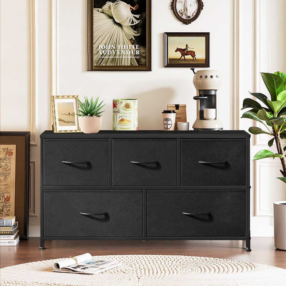 5 Drawer Fabric Dresser V990775
