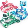 Inflatable Pool Float Chairs with Cupholders & Handles, 3 Pack G344