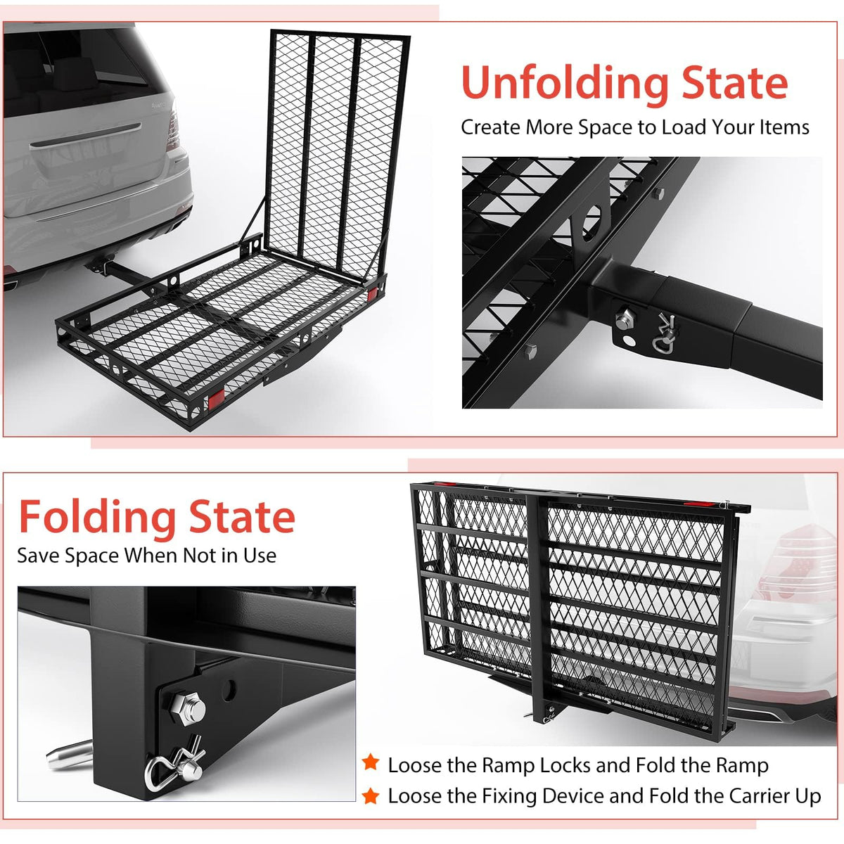 Hitch Cargo Carrier with Ramp R225402