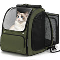 Green Expandable Cat Backpack Carrier S625951