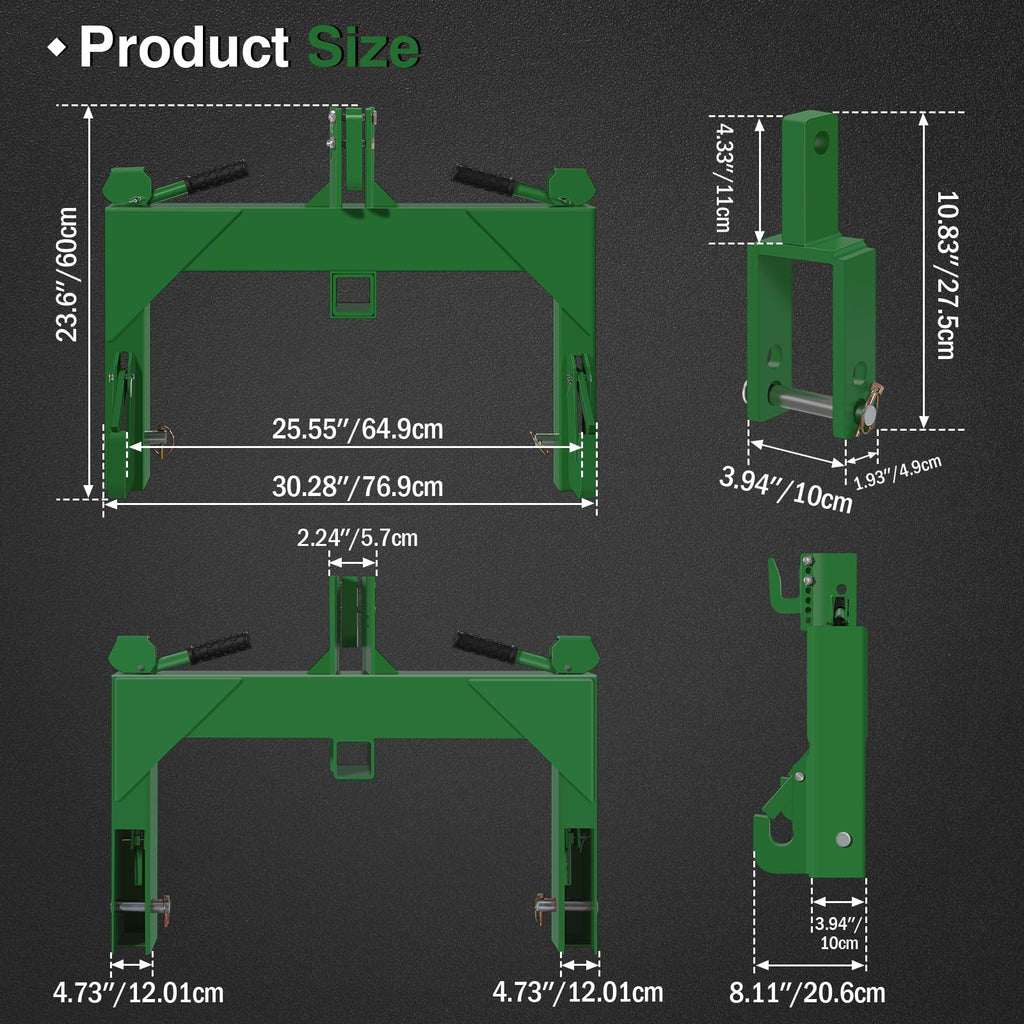 3-Point Quick Hitch with 2" Receiver B5415