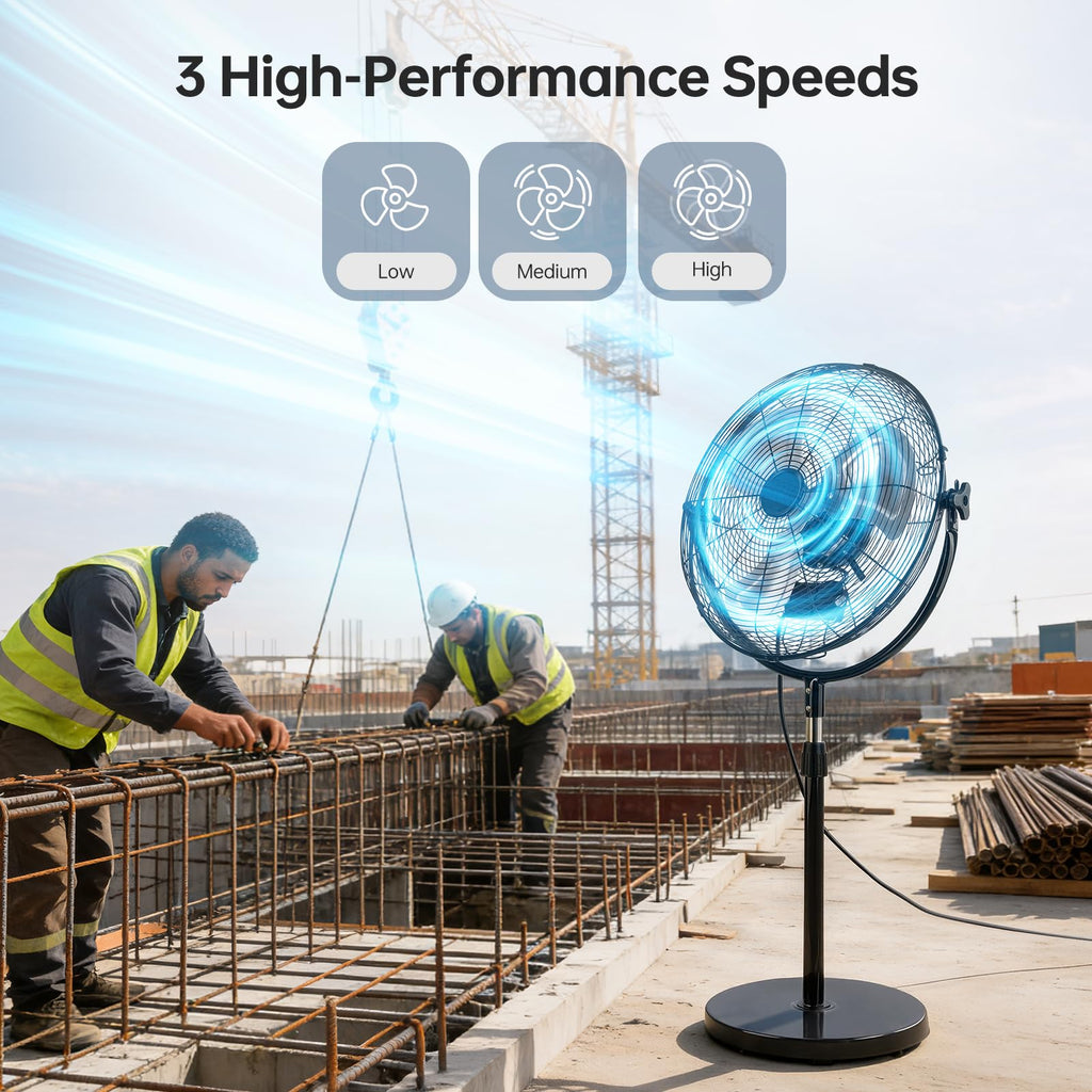 18 Inch Heavy Duty High Velocity Pedestal Fan B709698