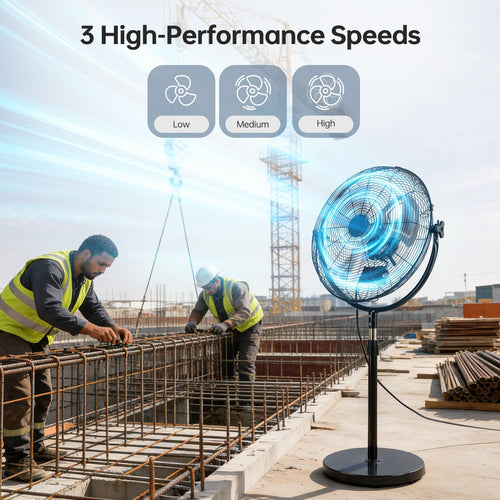 18 Inch Heavy Duty High Velocity Pedestal Fan B709698