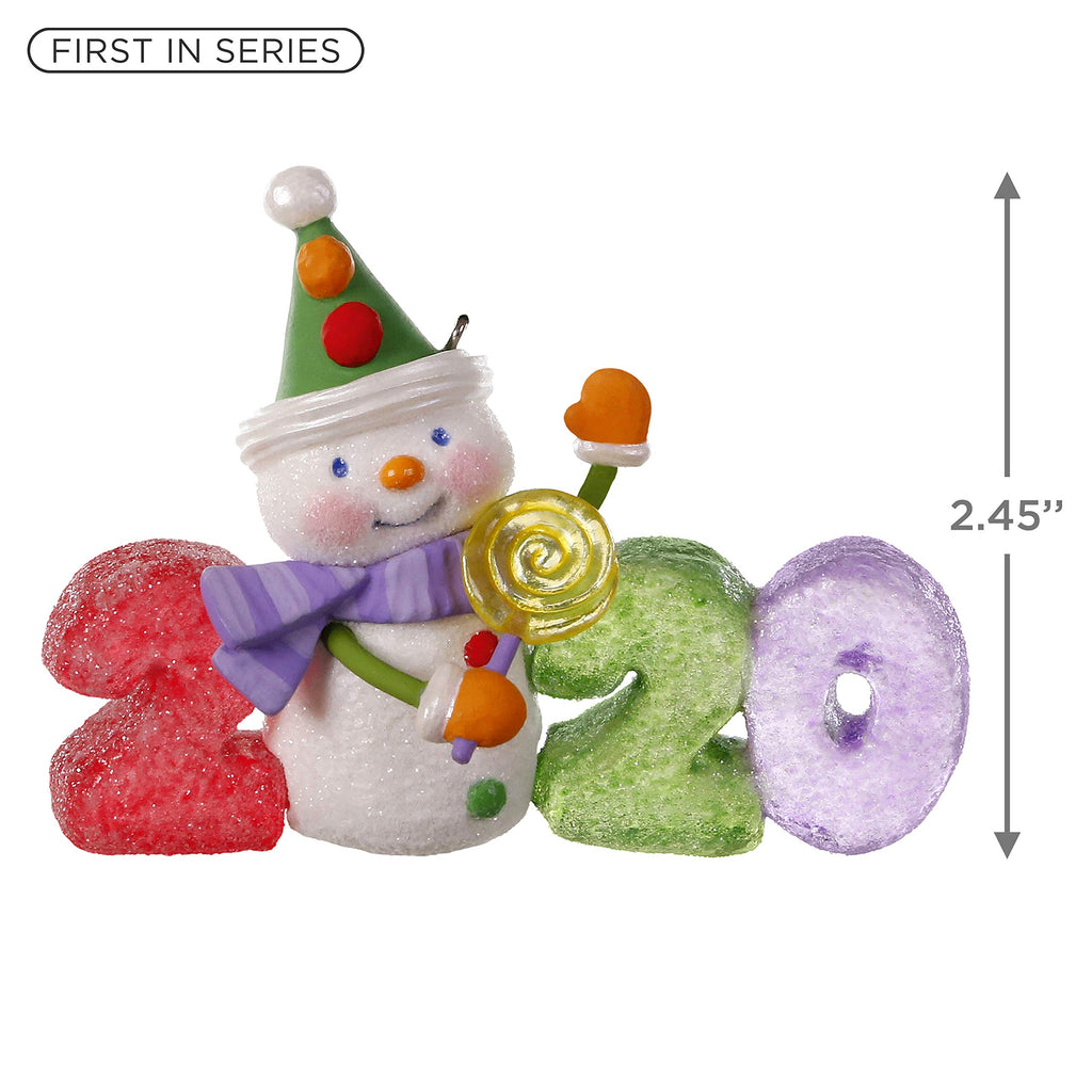 Plastic Christmas Ornament 2020 Year-Dated B14663