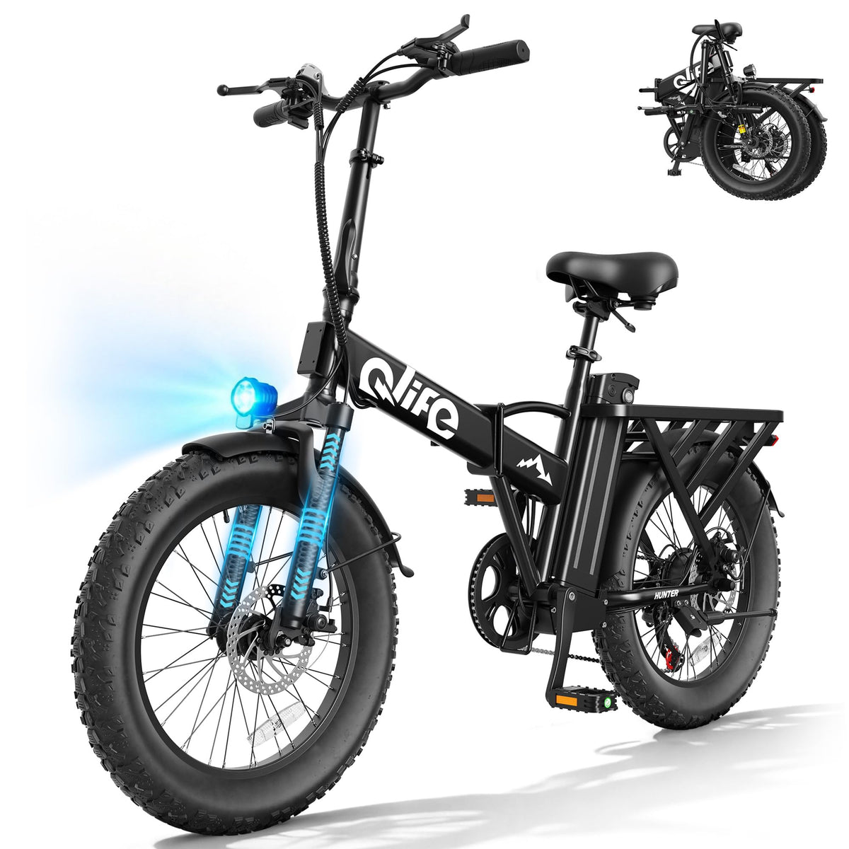 Foldable Electric Bike with 20" Fat Tires P18790