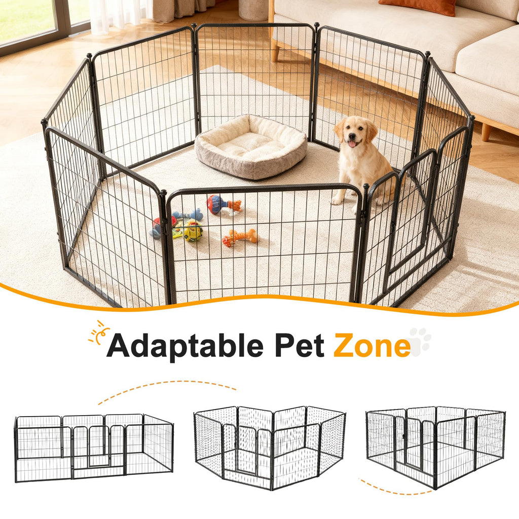 Heavy Duty 16 Panel Metal Pet Playpen H807190