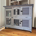 Rabbit Hutch with Plastic Tray W7206