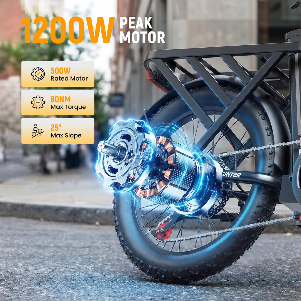 Foldable Electric Bike with 20" Fat Tires P18790