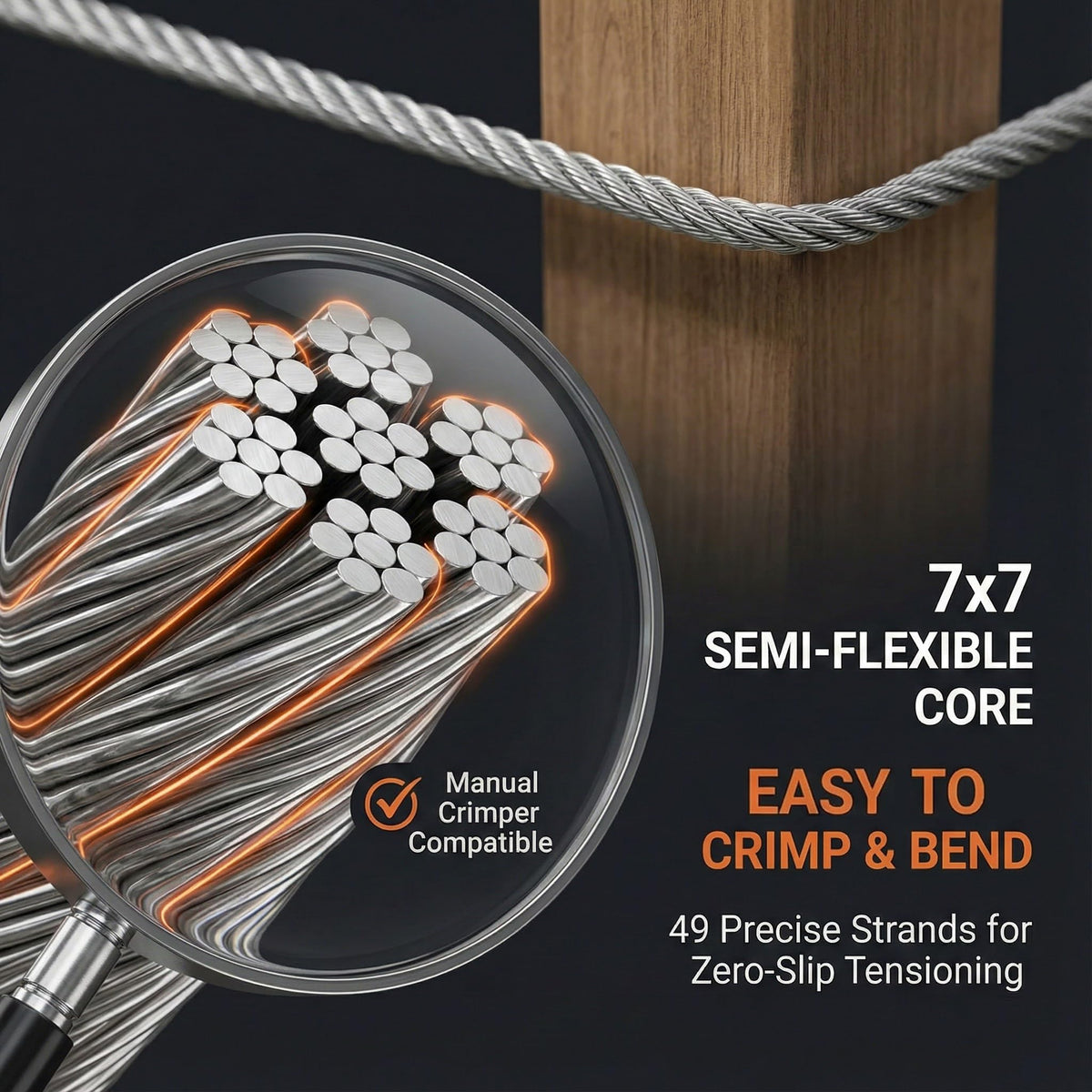 1/8 Stainless Steel T316 Cable 500FT A11869