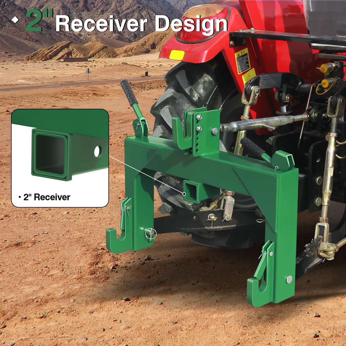 3-Point Quick Hitch with 2" Receiver B5415