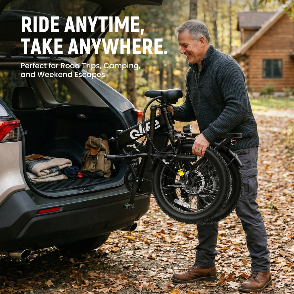 Foldable Electric Bike with 20" Fat Tires P18790