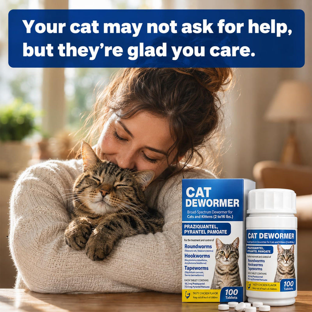 Cat and Kitten Dewormer 100 Tablets S727517