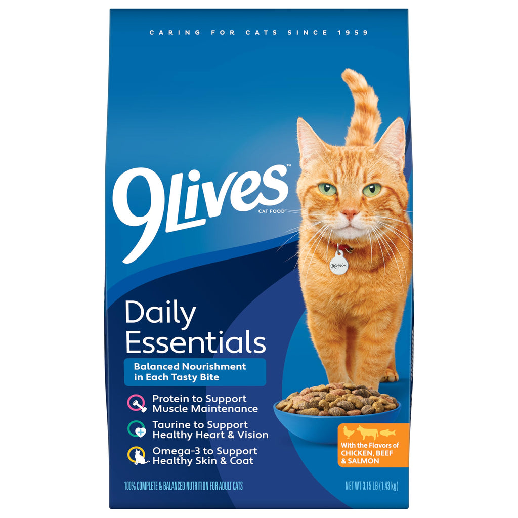 Chicken Beef Salmon Dry Cat Food 3.15 lb. Bag N374