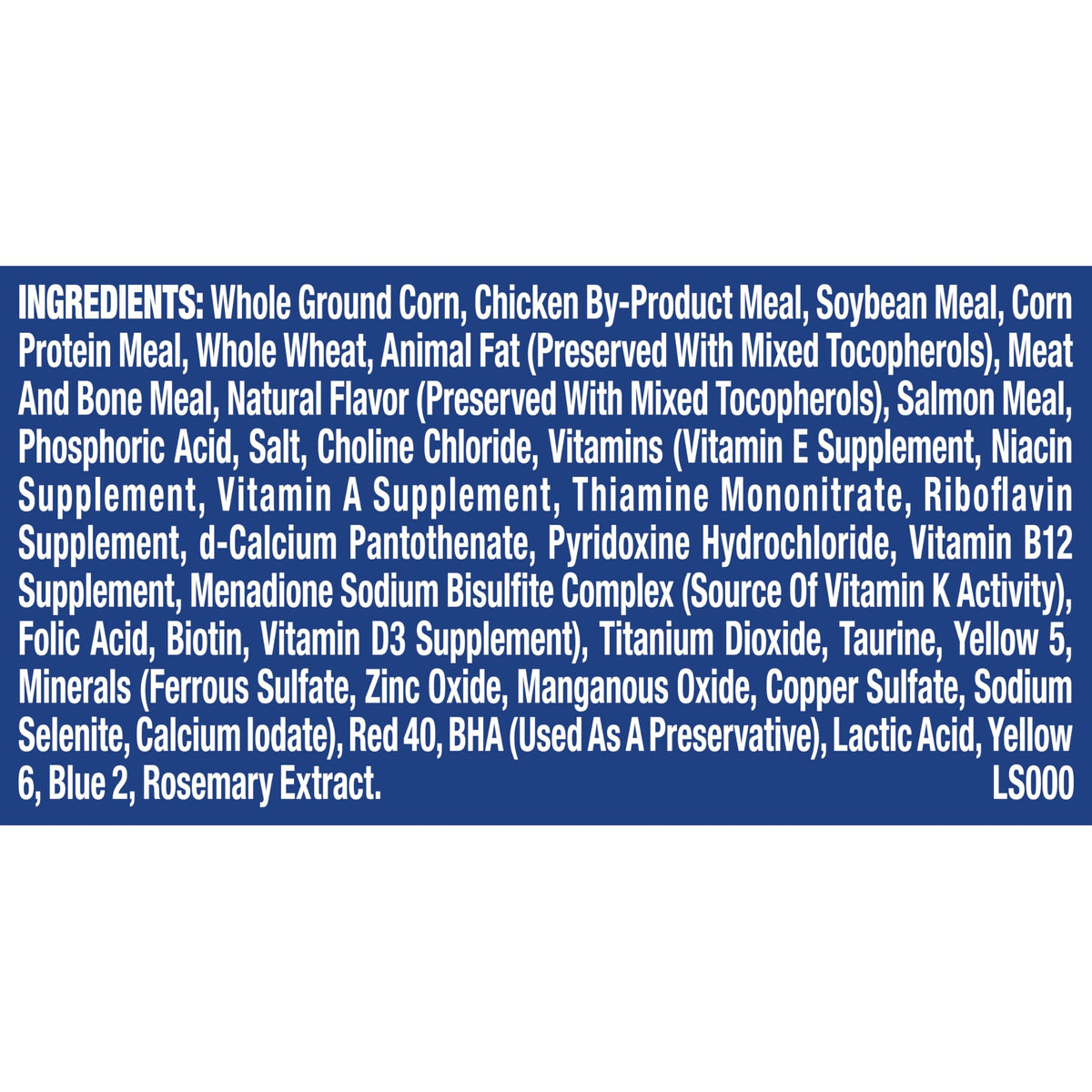 Chicken Beef Salmon Dry Cat Food 3.15 lb. Bag N374