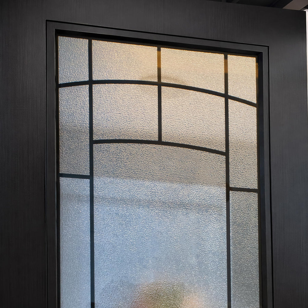 36" x 80" Black FRP Entry Door G692