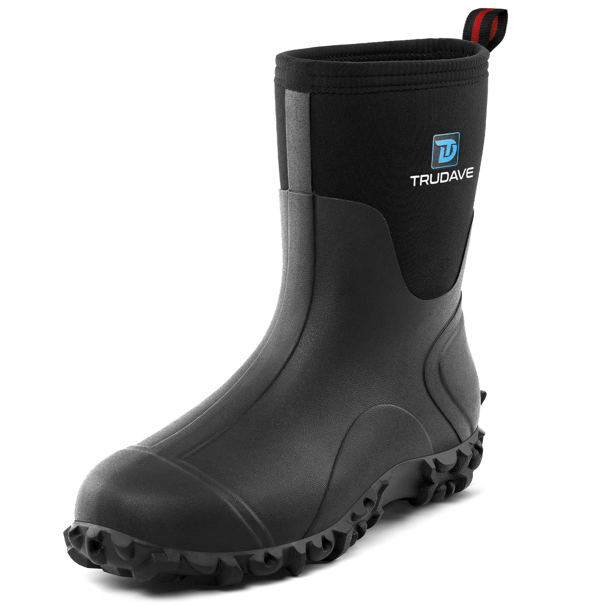 6mm Neoprene Insulated Mid Calf Waterproof Rubber Work Boots Z541