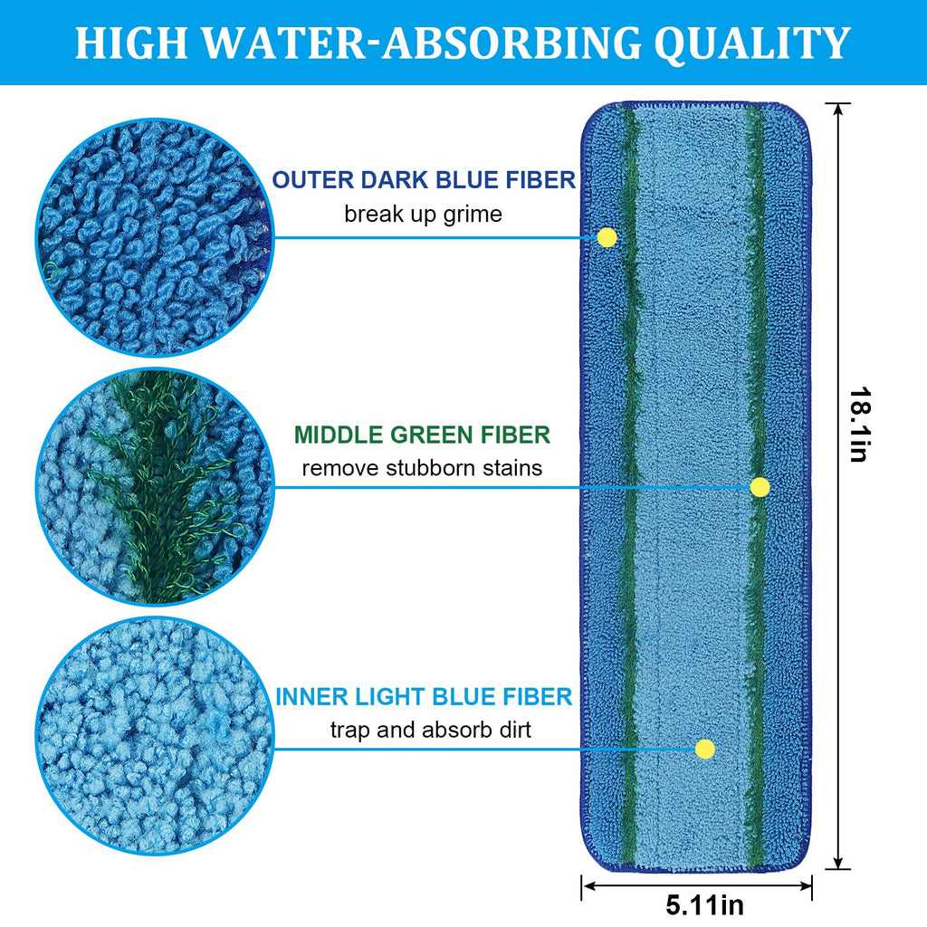 Washable Reusable Mop Pads Y365646