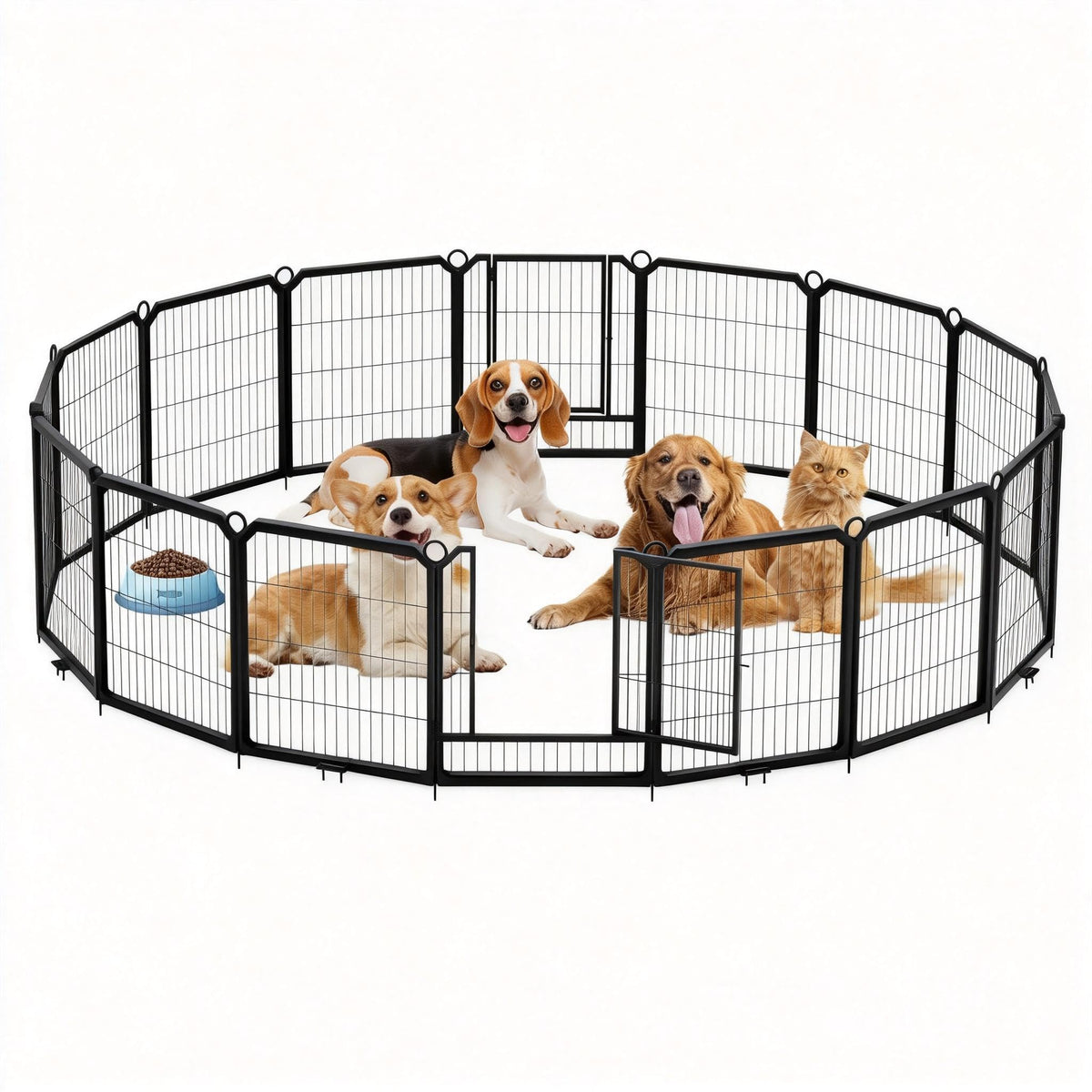 32 in 16 Panel Dog Playpen with Gate S204413