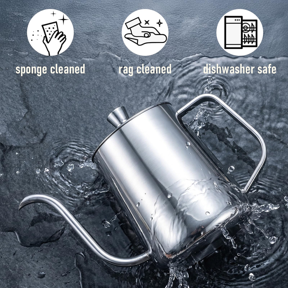 20 oz Stainless Steel Pour Over Kettle Y55689