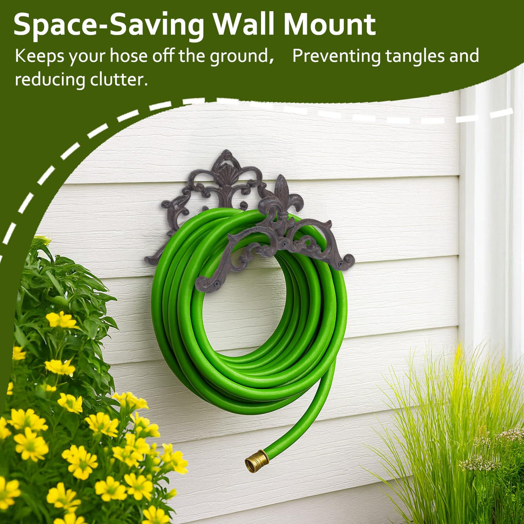 Cast Iron Wall Mount Hose Holder Y37559