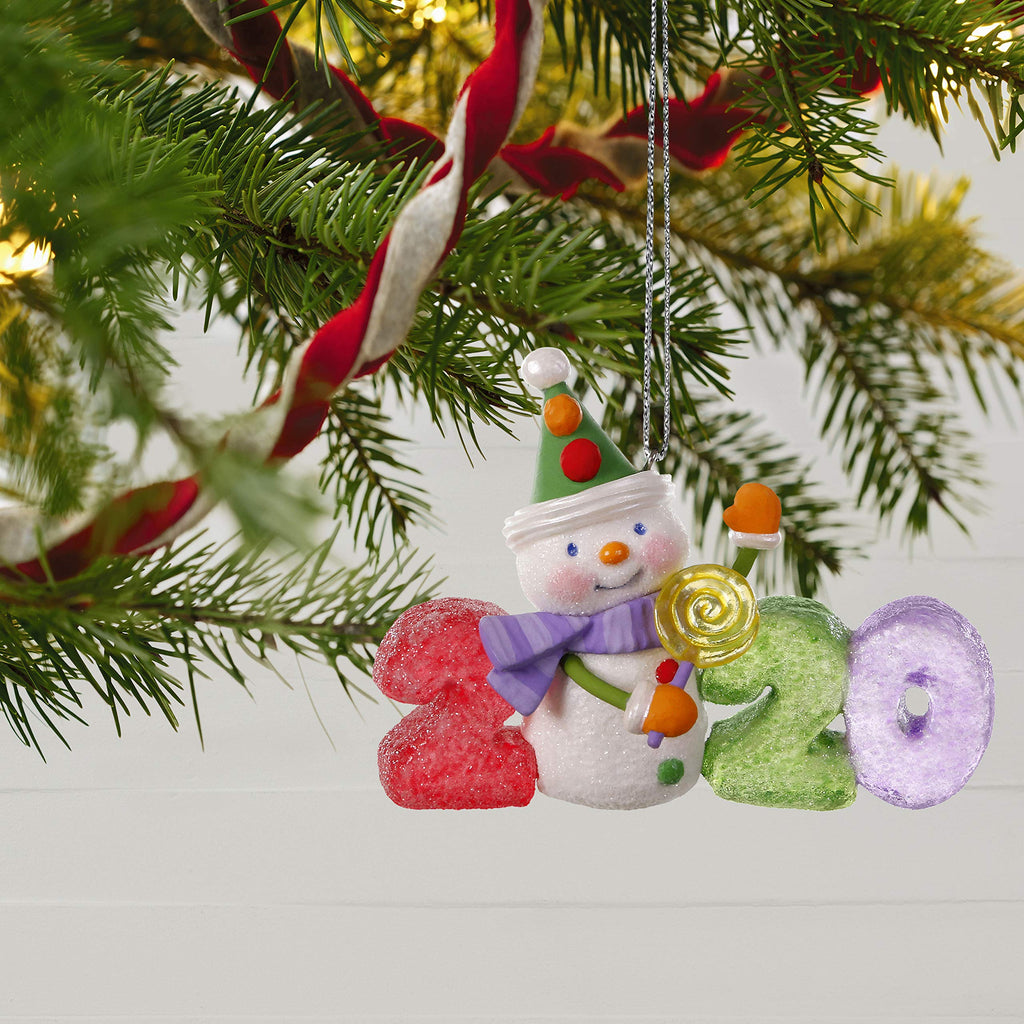 Plastic Christmas Ornament 2020 Year-Dated B14663