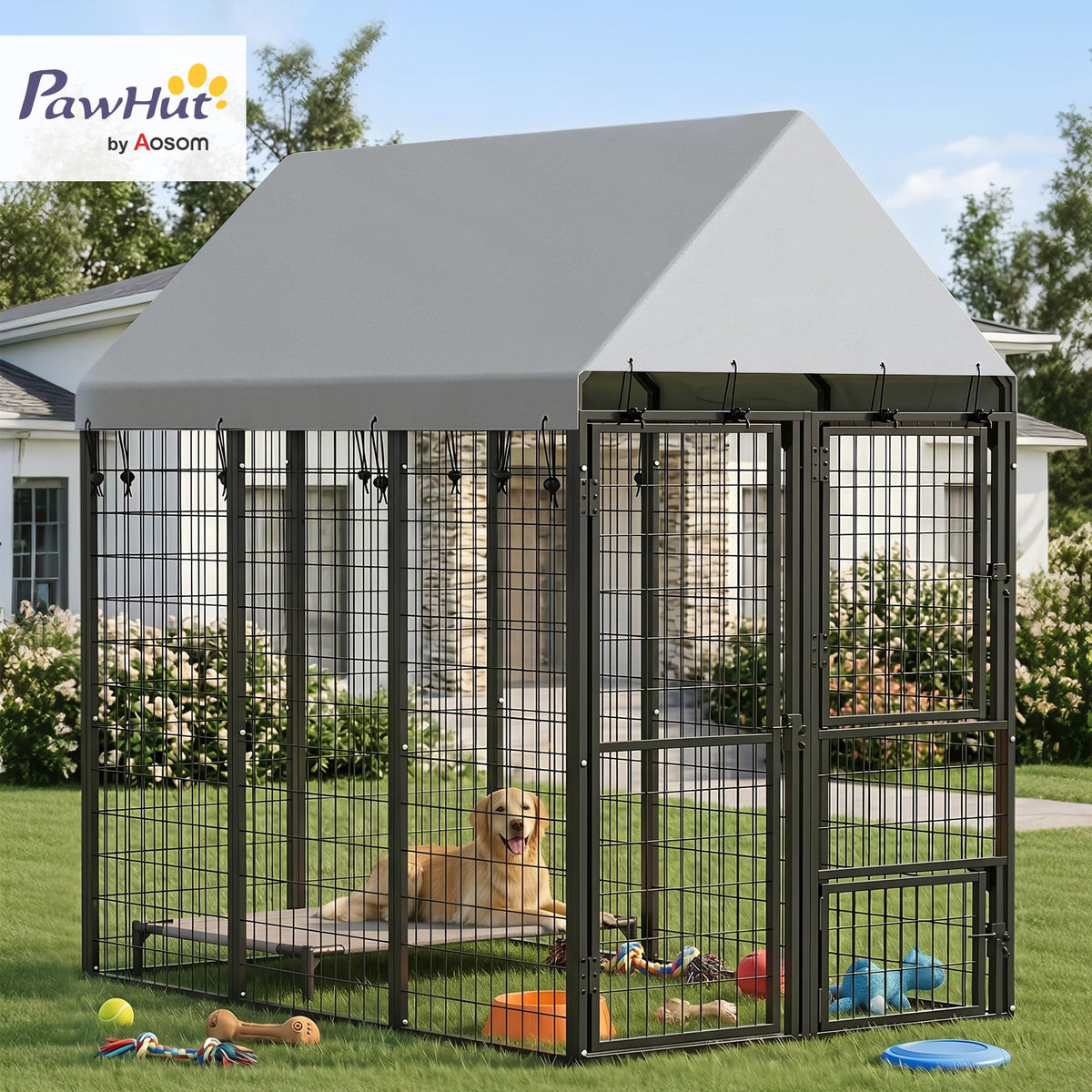 Large Dog Kennel Outdoor with Roof R1302