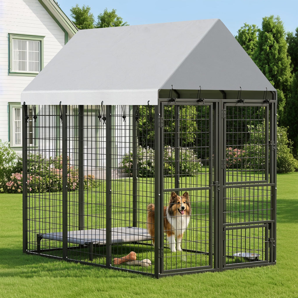 Large Dog Kennel Outdoor with Roof R1302