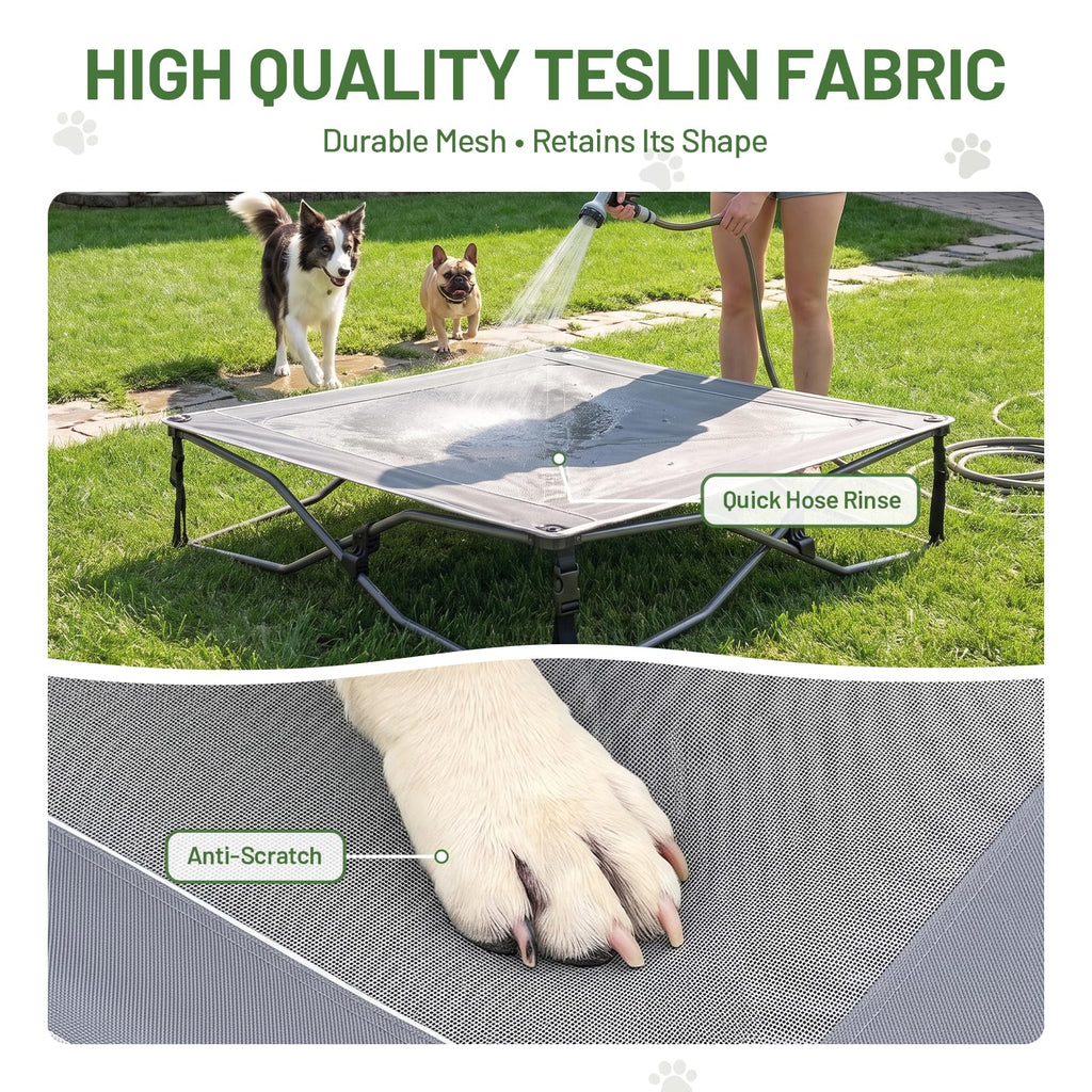 Elevated Cooling Dog Bed with Breathable Mesh A736